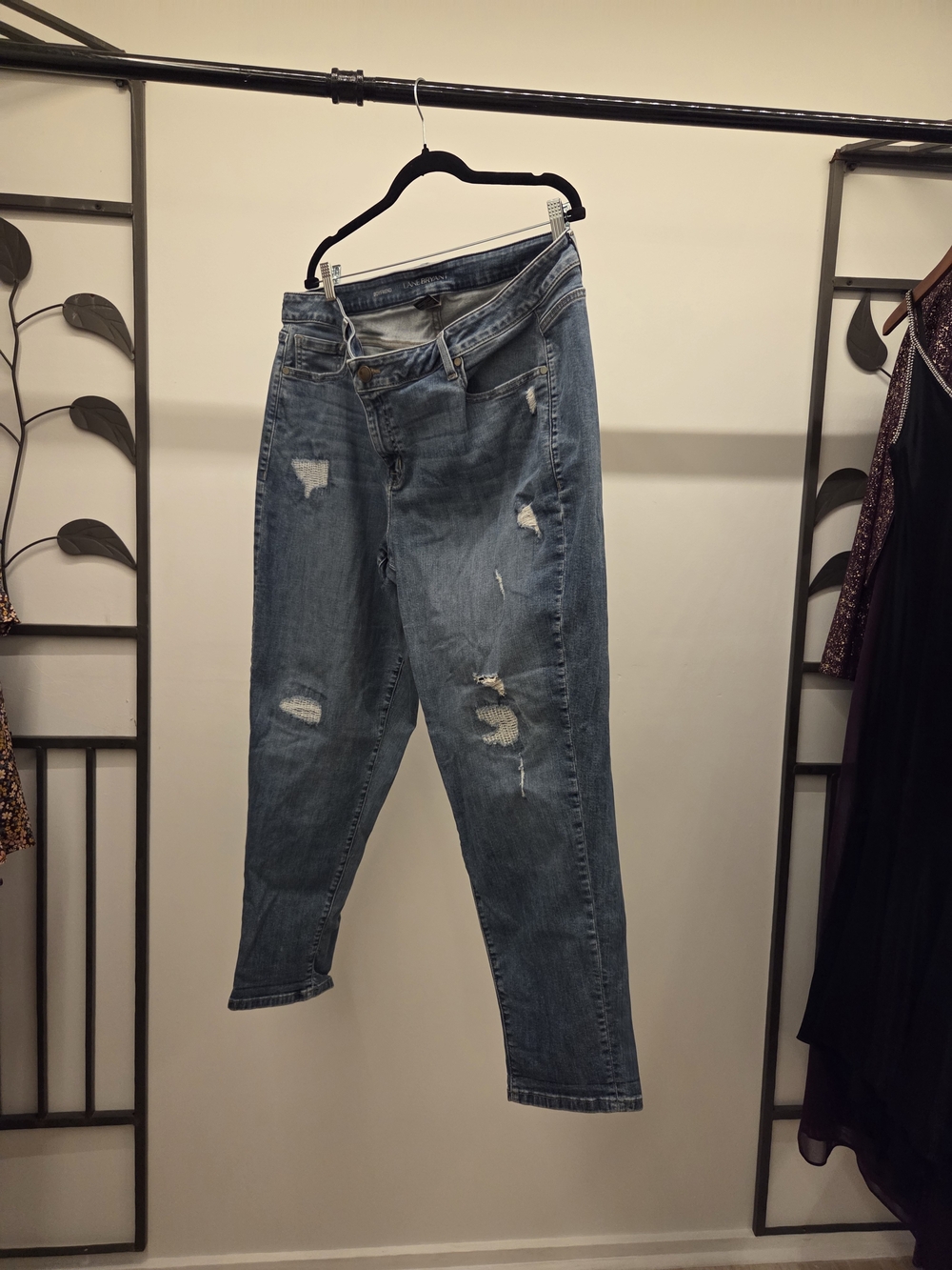 Classic Distressed Women's Blue Jeans
